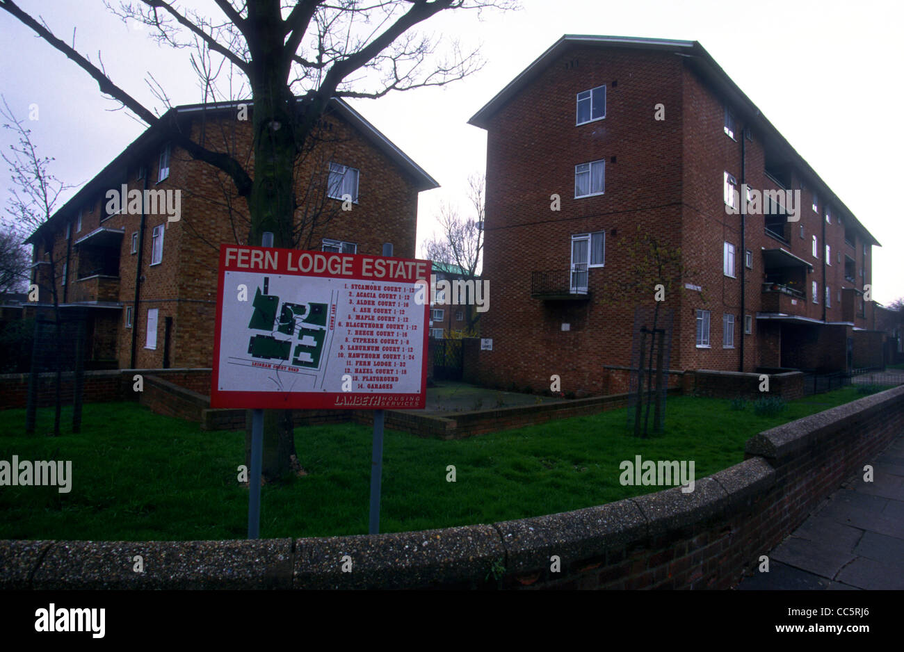 Council housing estate, Borough of Lambeth, London, UK Stock Photo Alamy