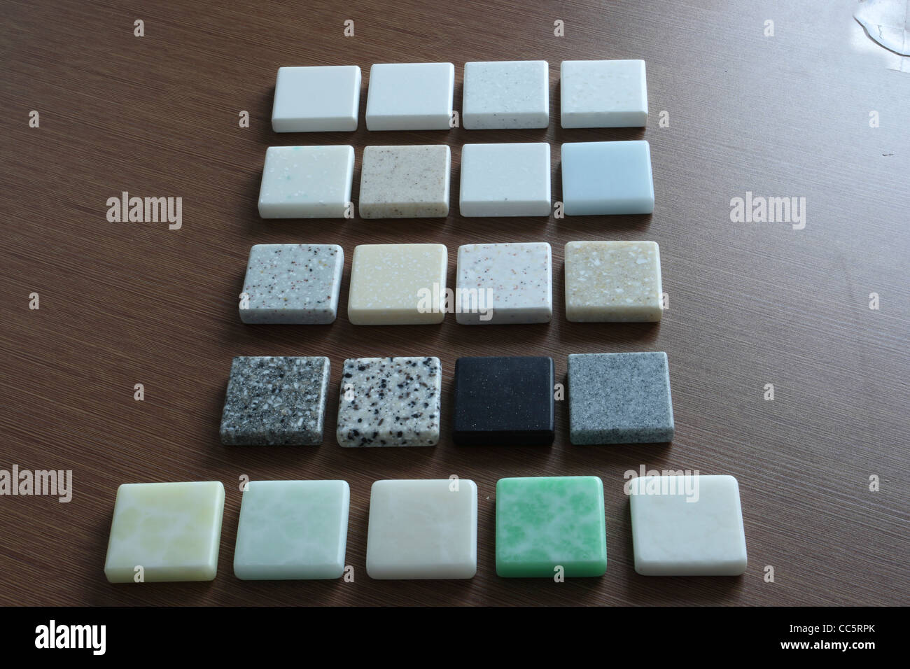 Marble samples Stock Photo