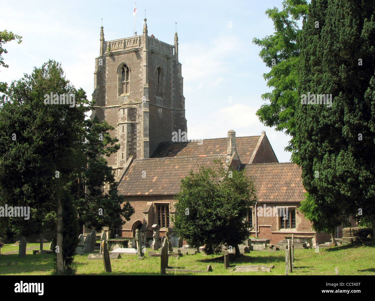 The church of St James the Less, Iron Acton, South Gloucestershire, England. Stock Photo