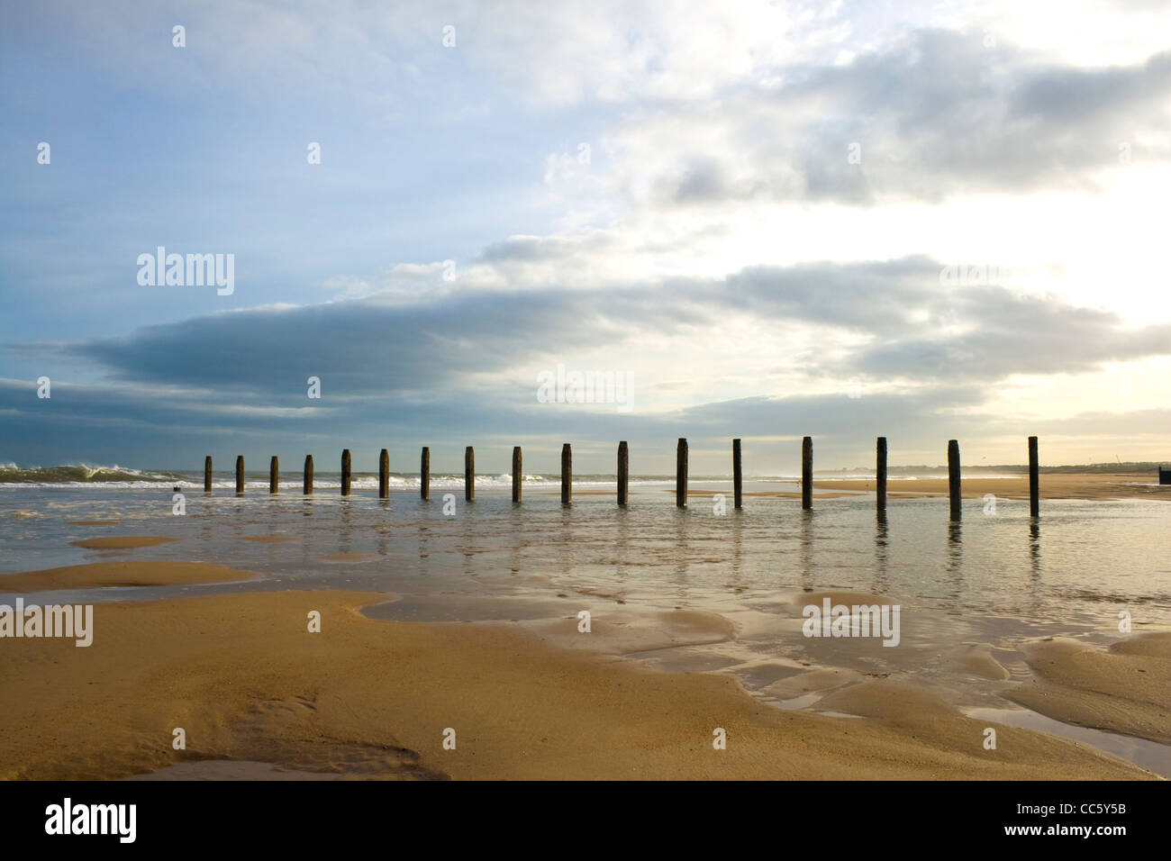 Blyth beach, Northumberland Stock Photo Alamy