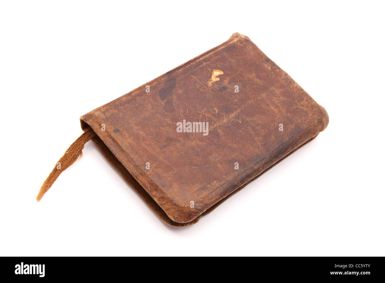 Old book closeup on white background Stock Photo - Alamy