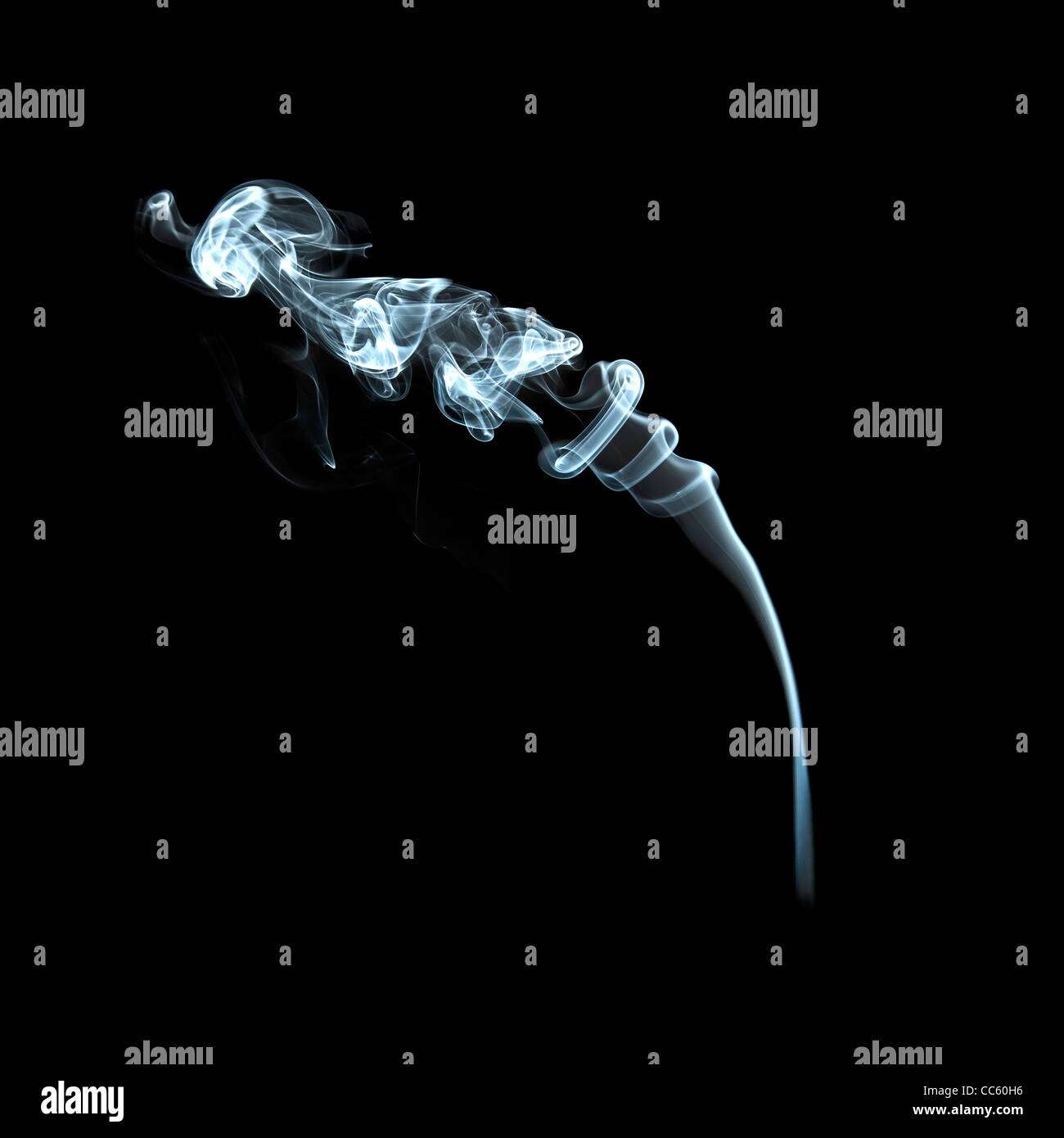 Studio photo of white smoke on a black background Stock Photo - Alamy