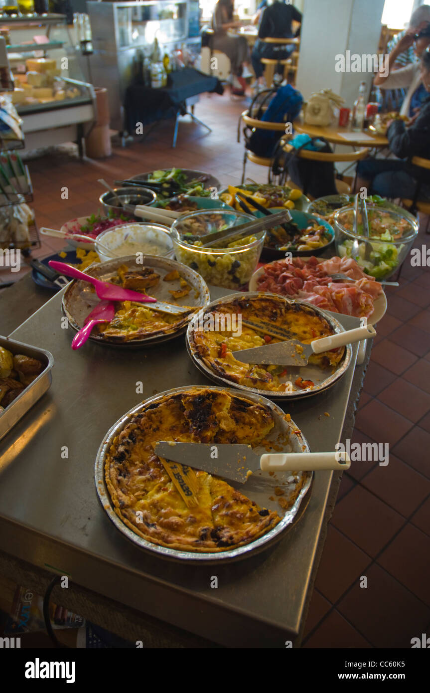 Lunch time buffet in a cafe Karlskrona in Blekinge county southern Sweden Europe Stock Photo