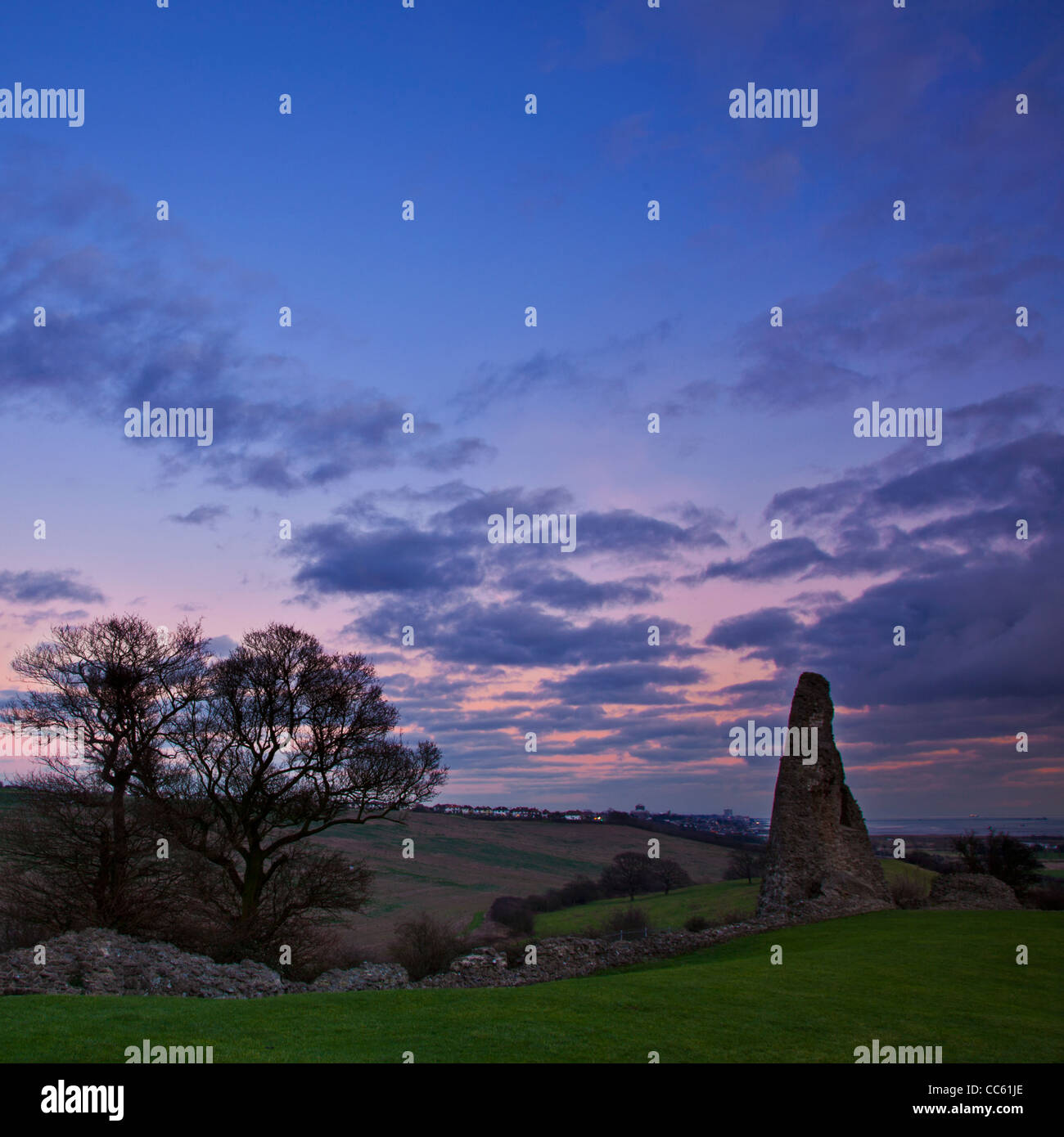 Late Afternoon at Hadleigh Castle Stock Photo Alamy