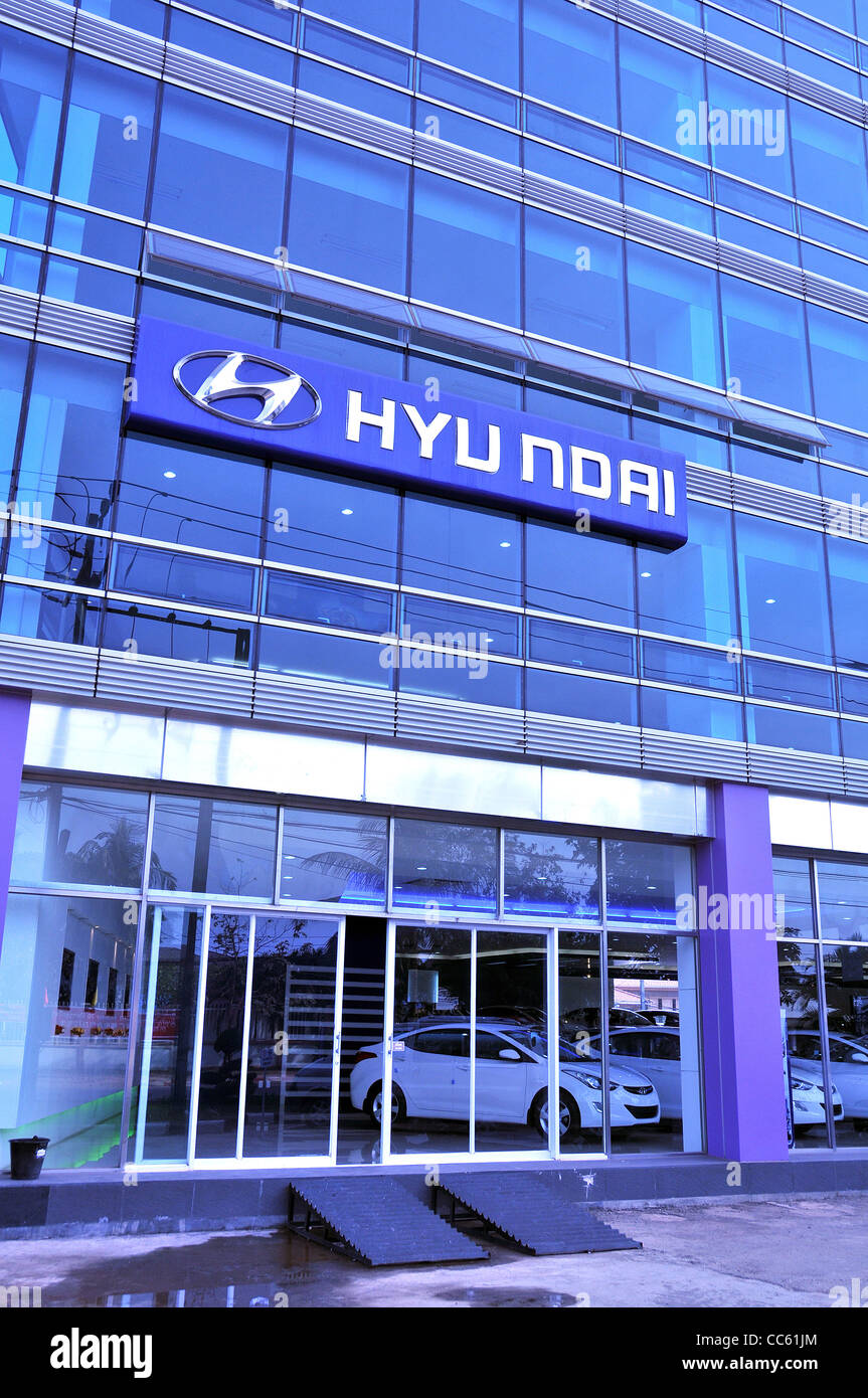 Hyundai cars office Vientiane Laos Stock Photo Alamy