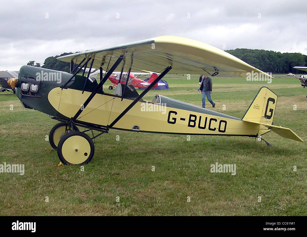 Pietenpol Air Camper (UK registration G-BUCO) at Kemble Airfield, Gloucestershire, England. Stock Photo