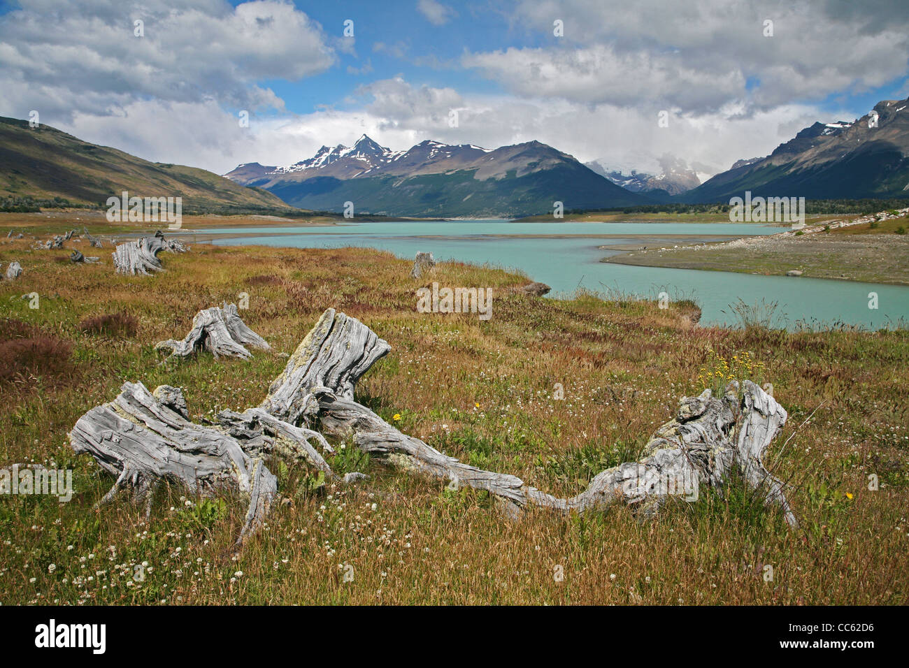 Lago Roca in the Los Glaciares National Park near El Calafate in Patagonia, Argentina Stock Photo