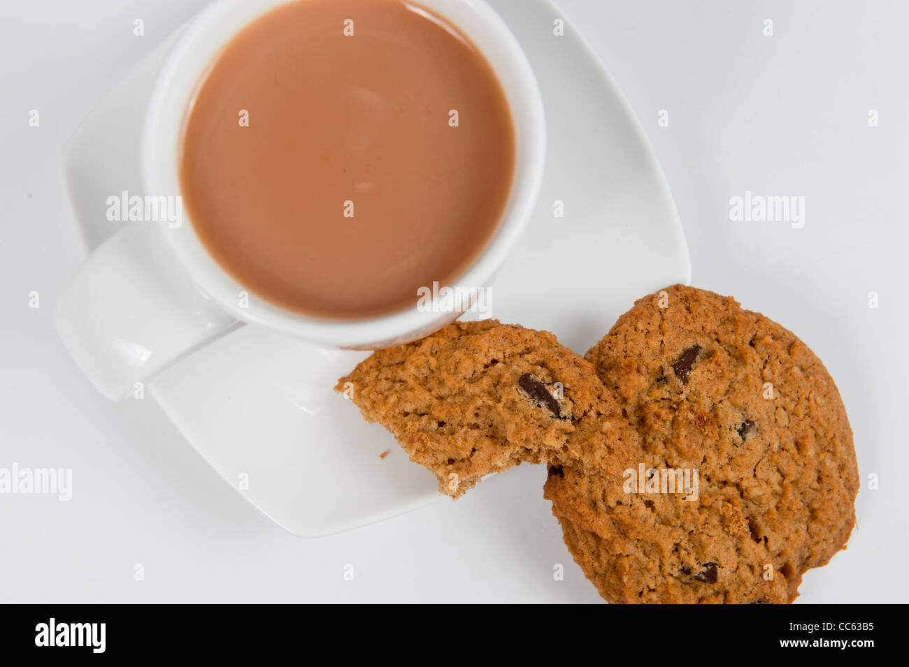 Traditional scottish biscuits with a cup of tea coffee Stock Photo Alamy