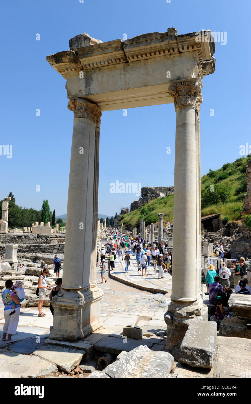 Prytaneion Ancient Ephesus Turkey Kusadasi Aegean Mediterranean Stock Photo