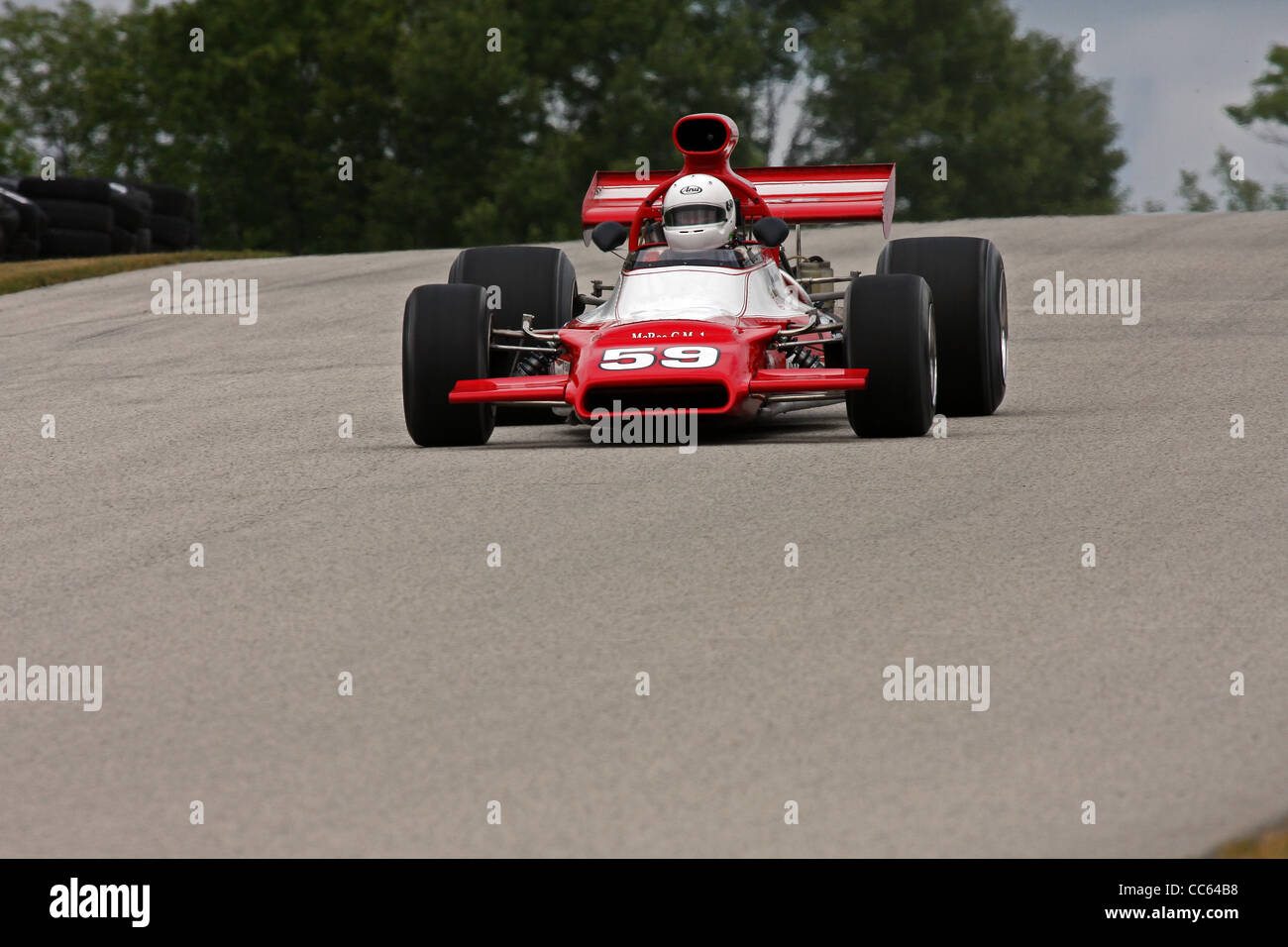 Vintage sports car racing road america hires stock photography and