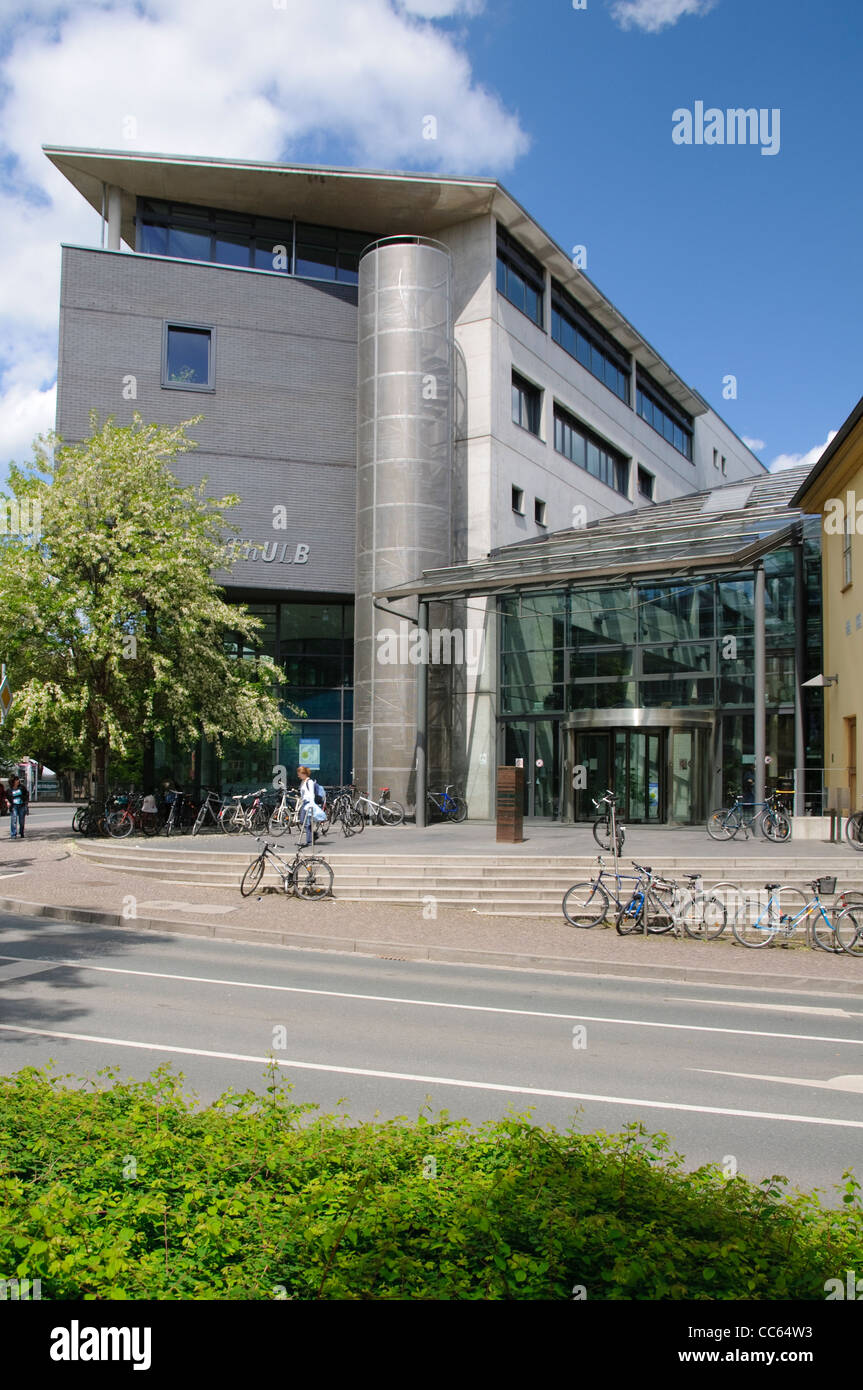 Thueringer Universitaets-und Landesbibliothek, Thuringia University and Regional Library, Jena, Thuringia, Germany, Europe Stock Photo