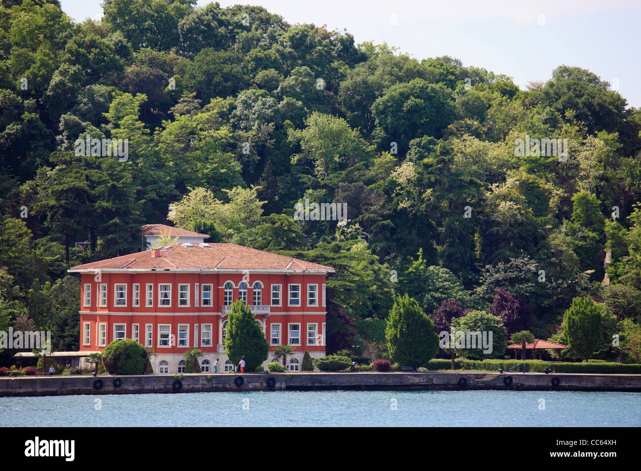 Turkey, Istanbul, Emirgan, suburb, house, Bosphorus, Stock Photo