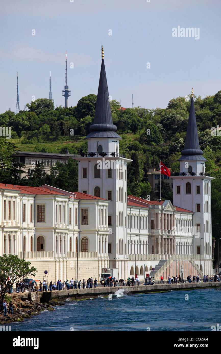 Turkey, Istanbul, Cengelköy, Kuleli Military School, Stock Photo