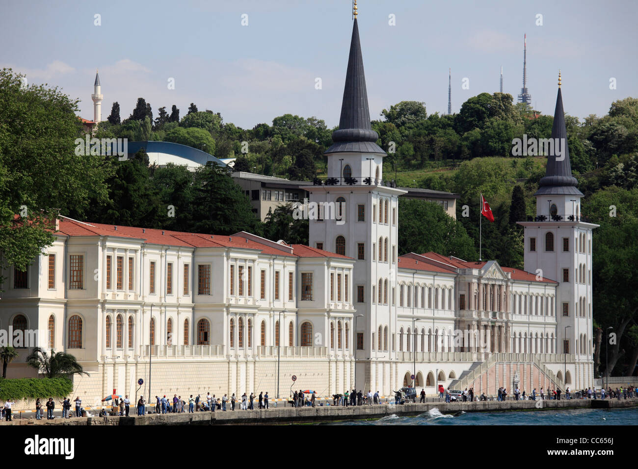 Turkey, Istanbul, Cengelköy, Kuleli Military School, Stock Photo
