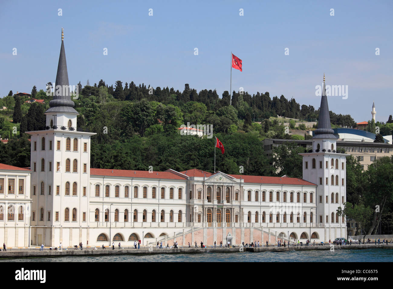Turkey, Istanbul, Cengelköy, Kuleli Military School, Stock Photo