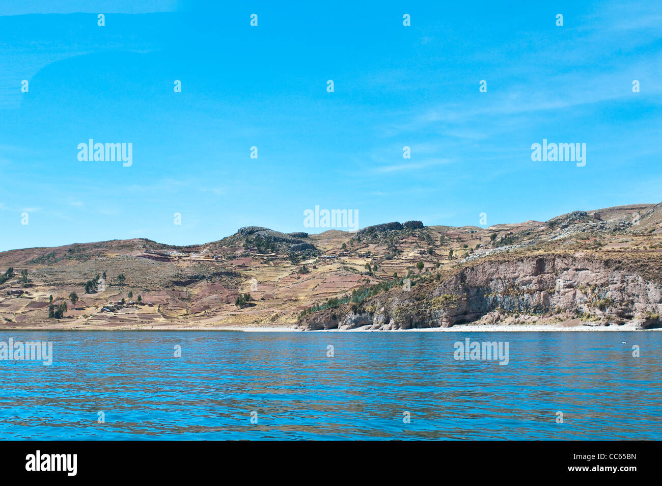 Taquile Island, Lake Titicaca, Peru. Stock Photo