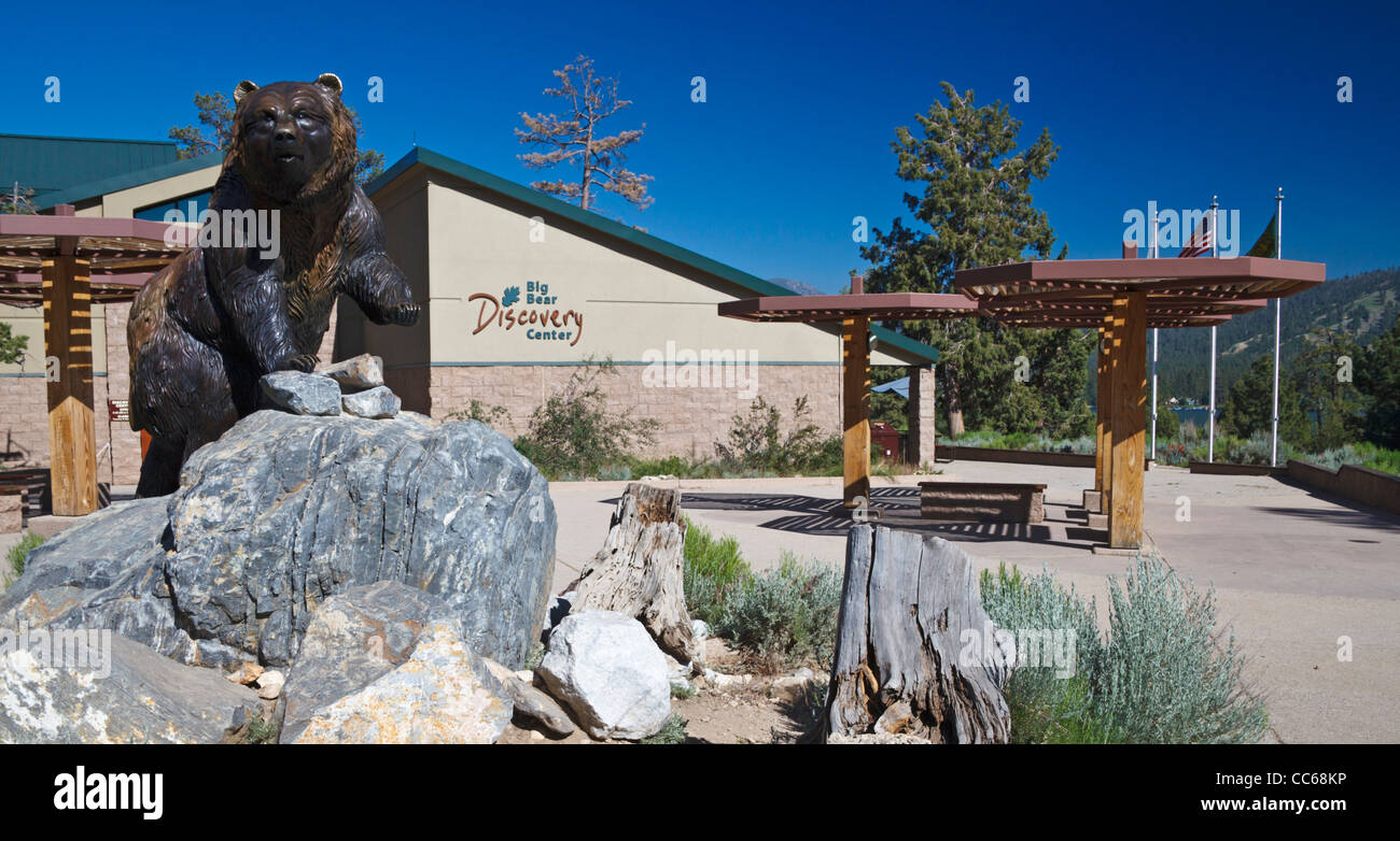 The Big Bear Discovery Center at Big Bear Lake in Southern California Stock Photo
