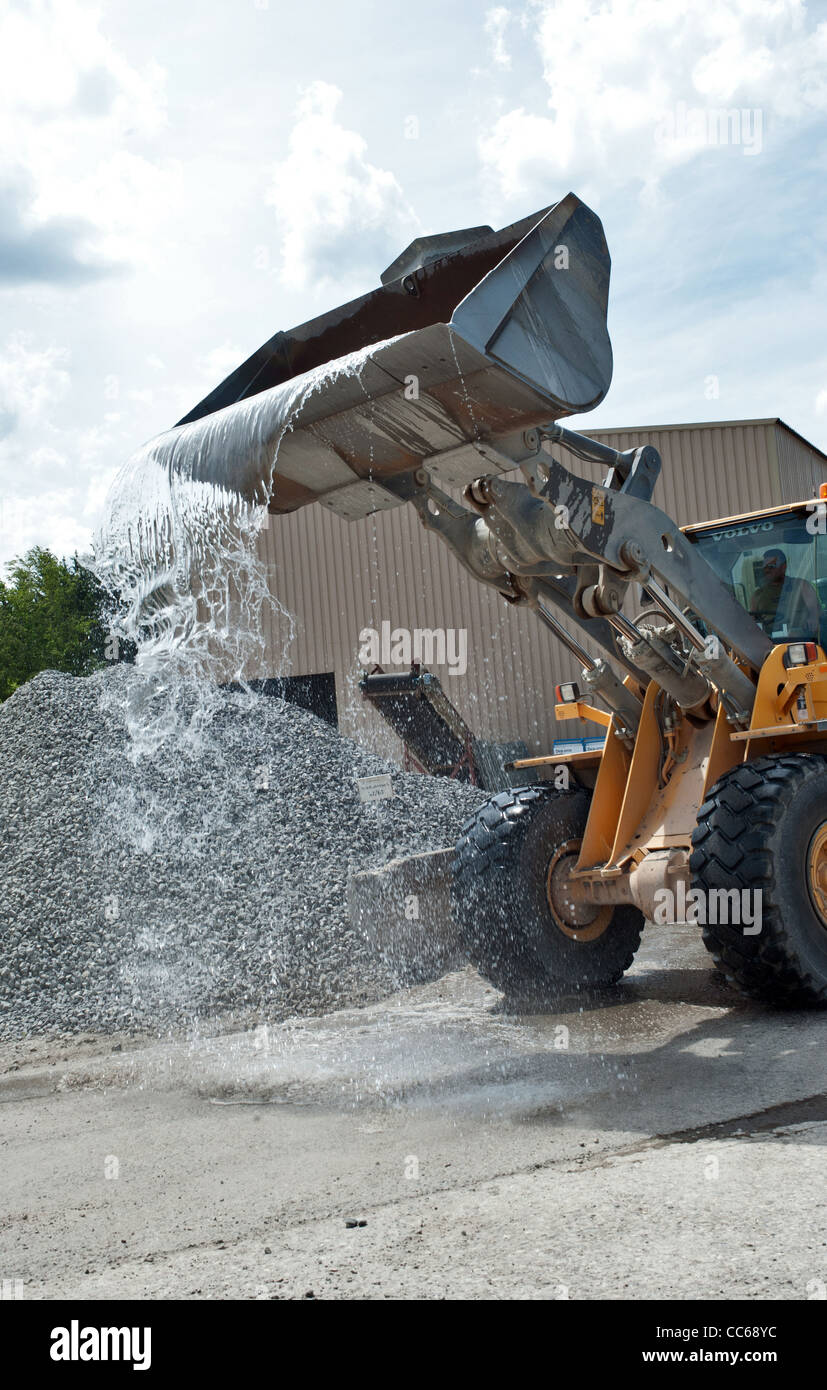 front loader with water Stock Photo Alamy
