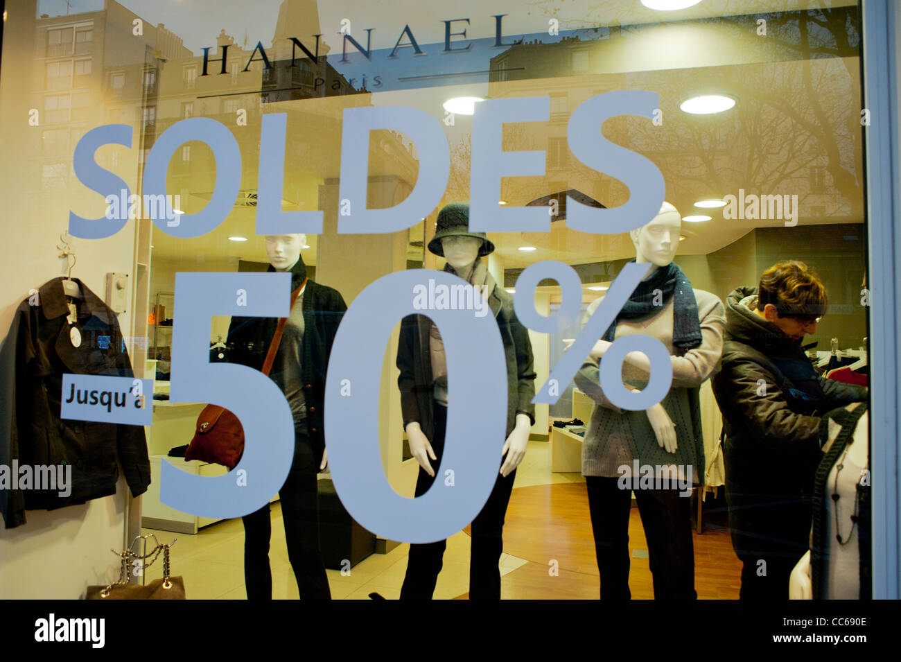 Paris, France, January Sales in Small Business Shops, "Hannael