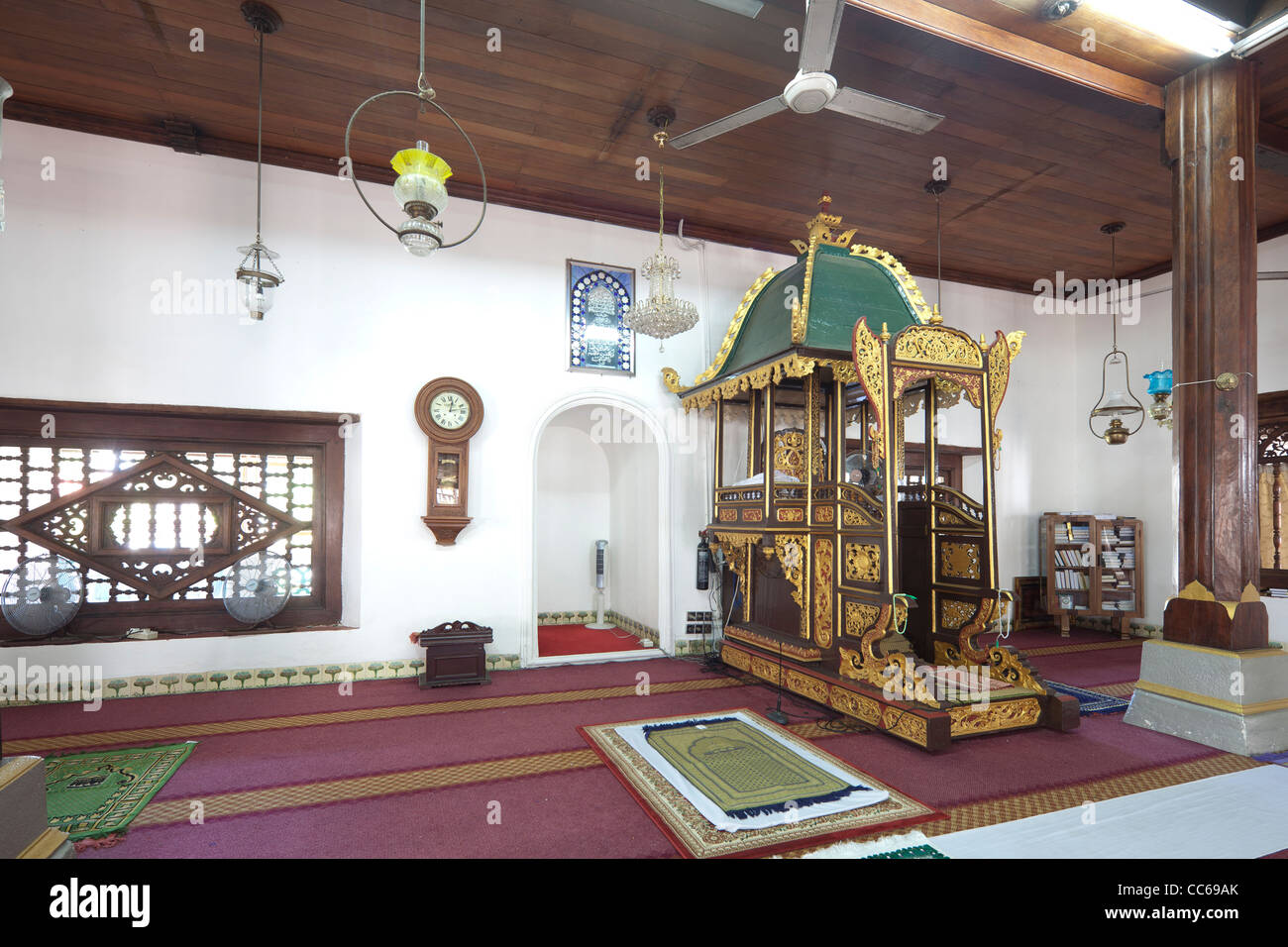 Kampung Hulu Mosque Malacca Town Bandar Melaka Malaysia Stock Photo Alamy