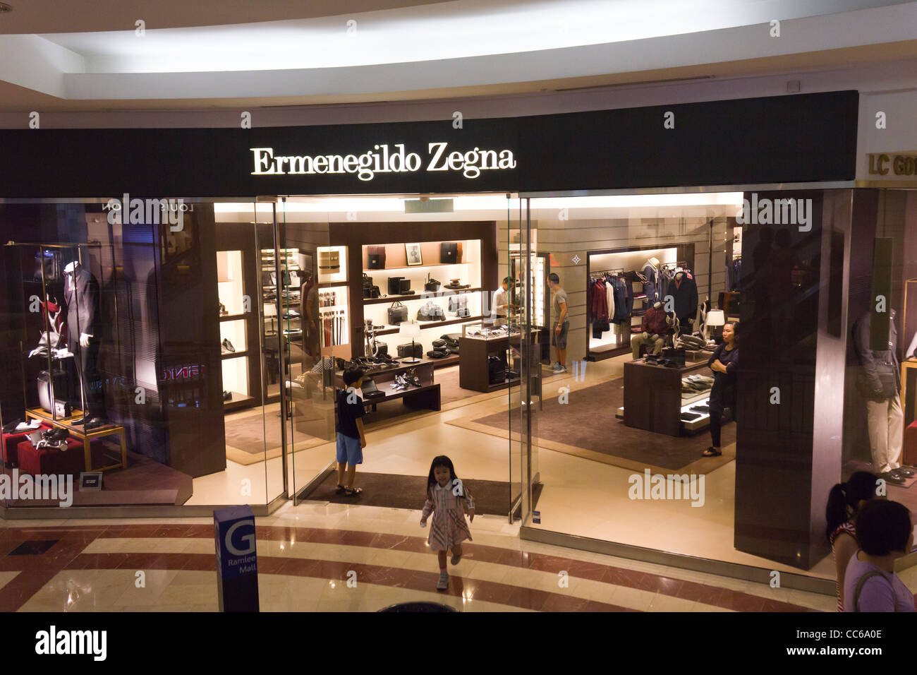 Ermengildo Zegna store, Suria KLCC, Kuala Lumpur, Malaysia Stock Photo