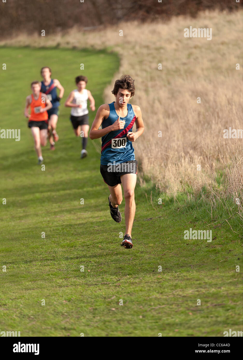 Kent Cross Country Championships – Wilmington 7th January 2011 Stock Photo