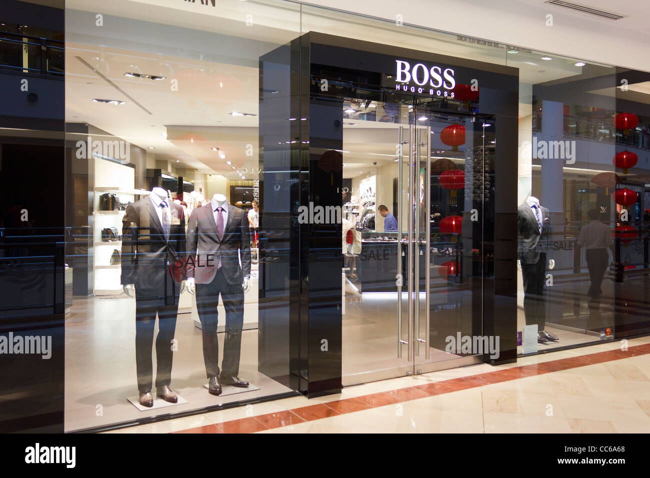 Boss store, Suria KLCC, Kuala Lumpur, Malaysia Stock Photo