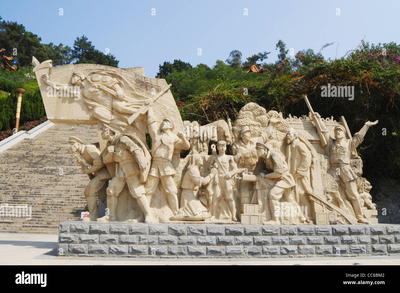Martyr statue, Baise Uprising Memorial Park, Baise, Guangxi , China Stock Photo