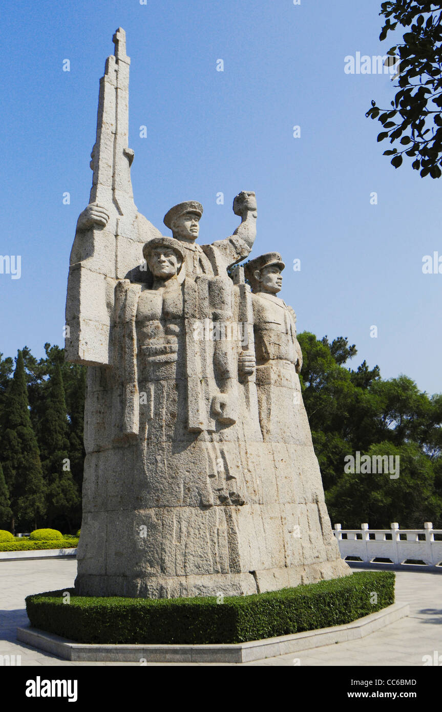 Martyr statue, Baise Uprising Memorial Park, Baise, Guangxi , China Stock Photo