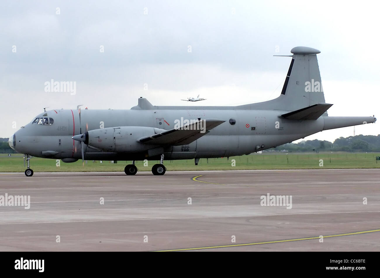 Breguet Br.1150 Atlantic of the Italian Air Force, registration MM 40116, taxying at the Royal International Air Tattoo, Fairfor Stock Photo