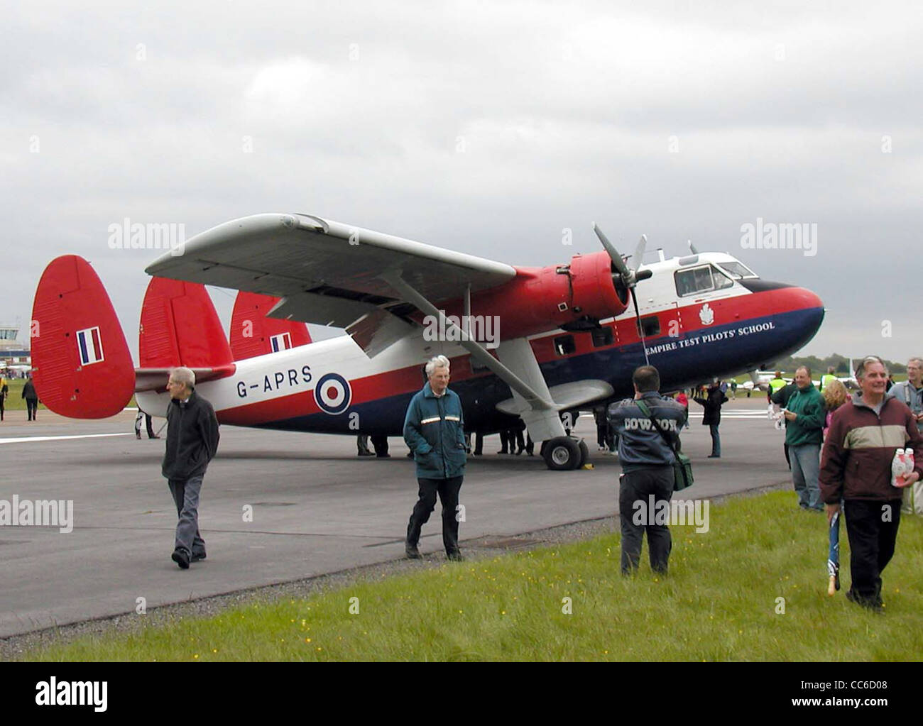 Scottish Aviation Twin Pioneer (G-APRS) at Kemble airfield, Kemble, Gloucestershire, England . Stock Photo