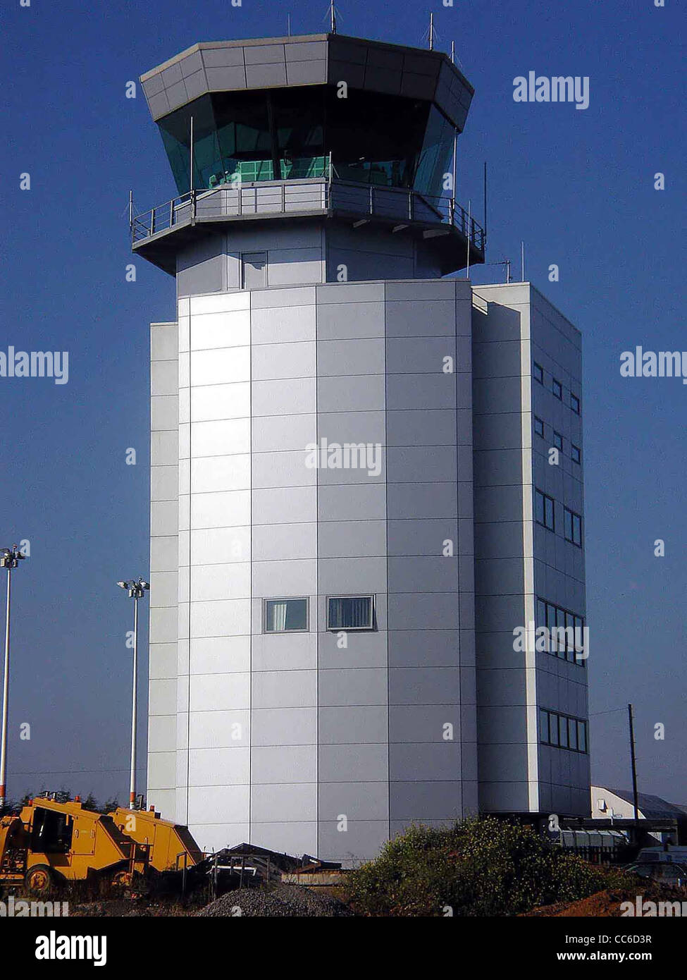 Bristol Airport control tower Stock Photo Alamy