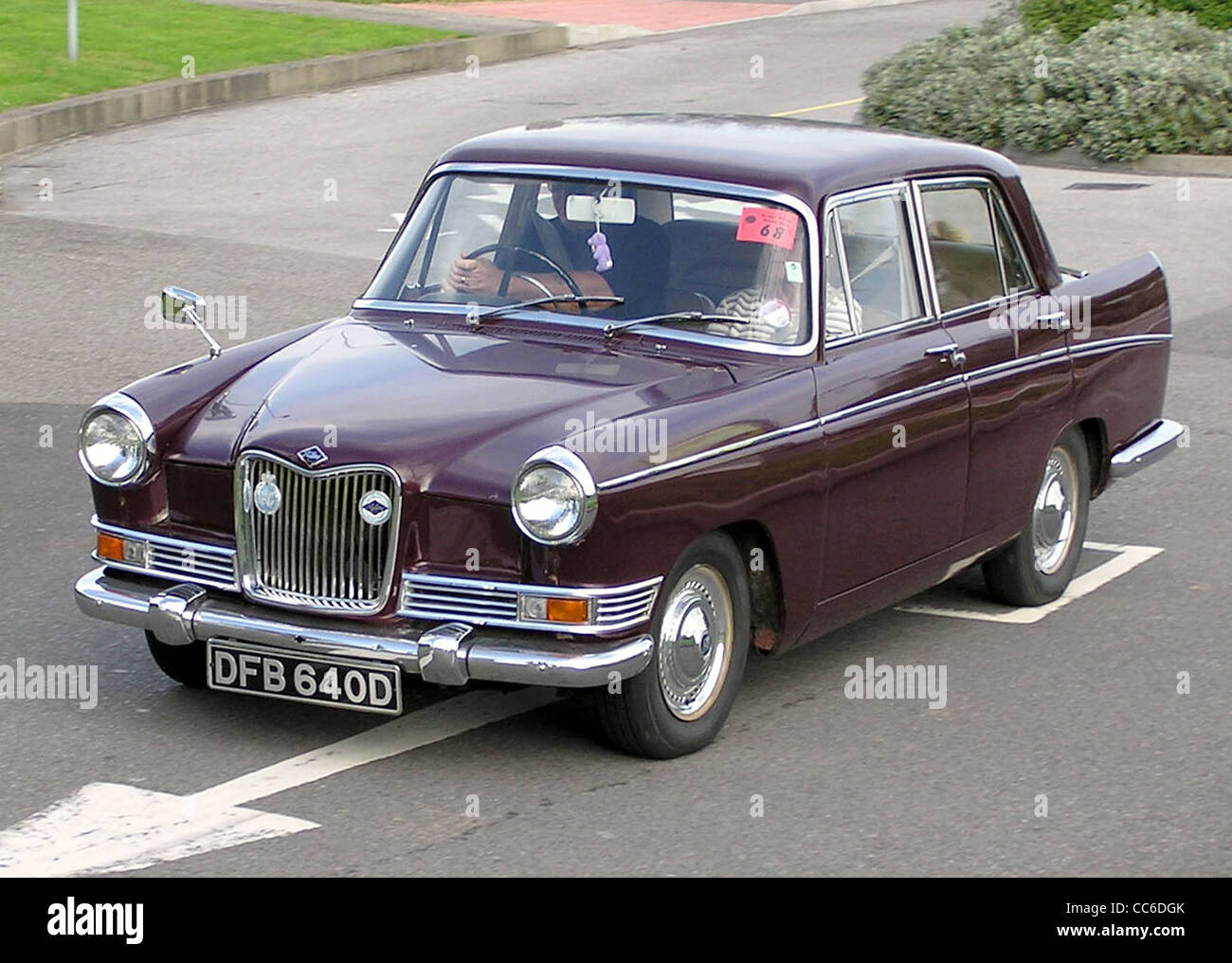 1965 Riley 4/72 at the Great Western Road Run rally at Aust Services, Aust, Bristol, England. Stock Photo