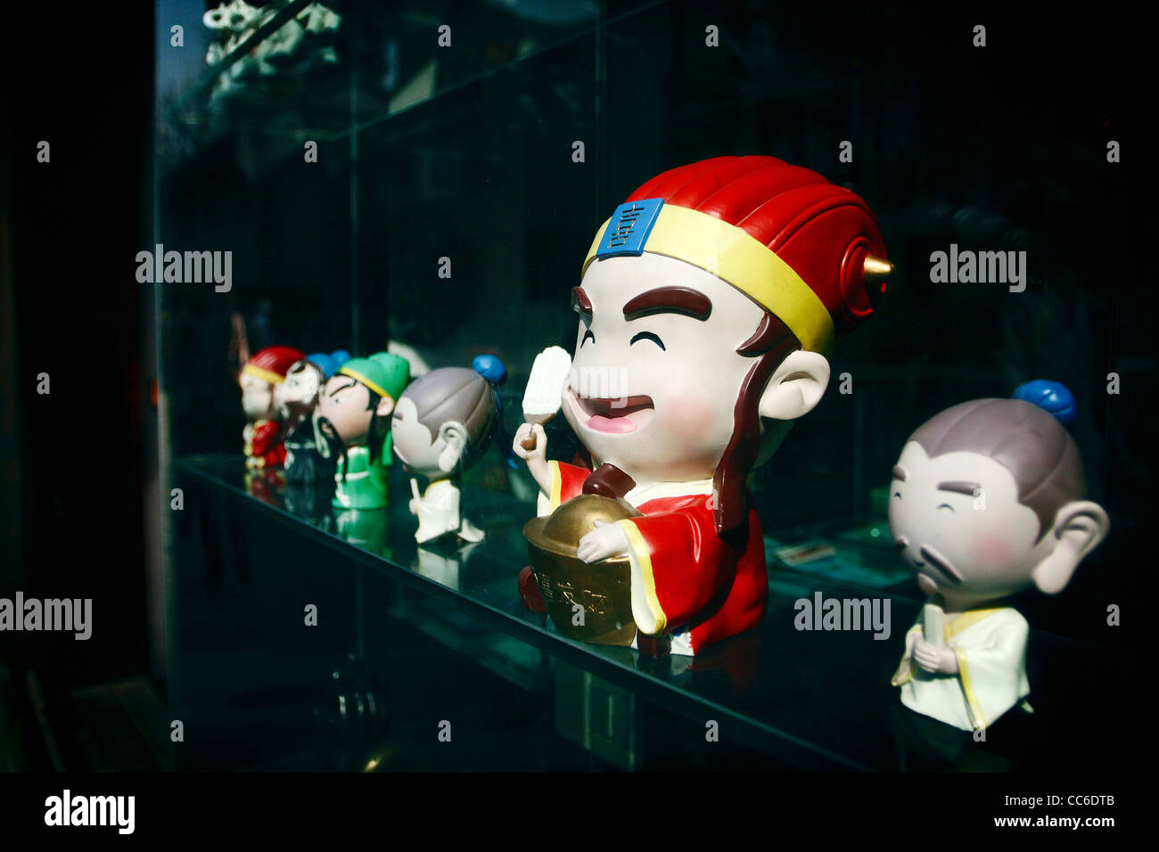Adorable figurine for sale, Jinli Street, Chengdu, Sichuan , China Stock Photo