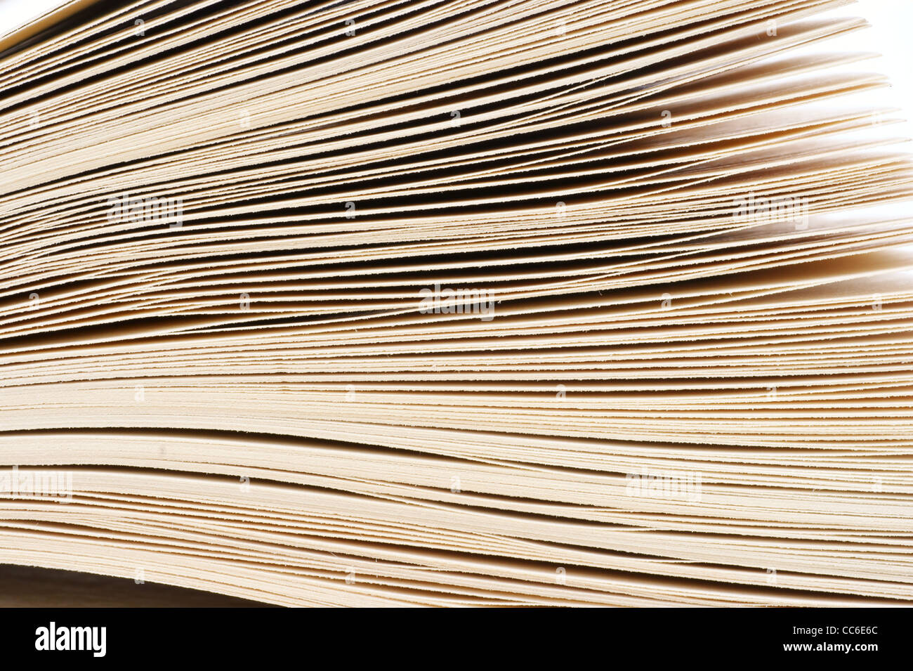 textured opened book isolated on white background Stock Photo - Alamy