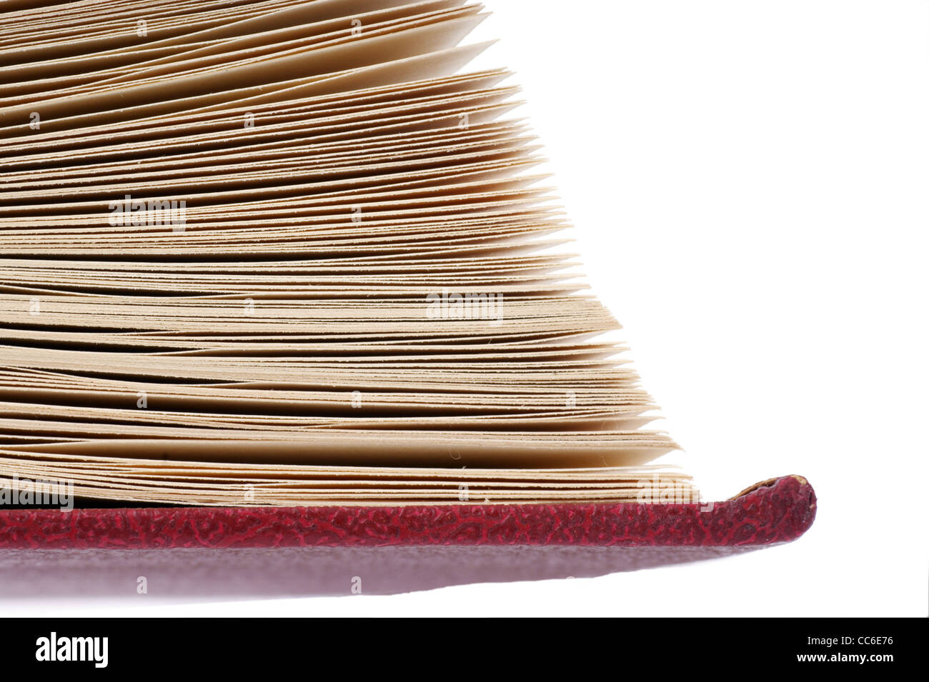 Opened book isolated on white background Stock Photo - Alamy
