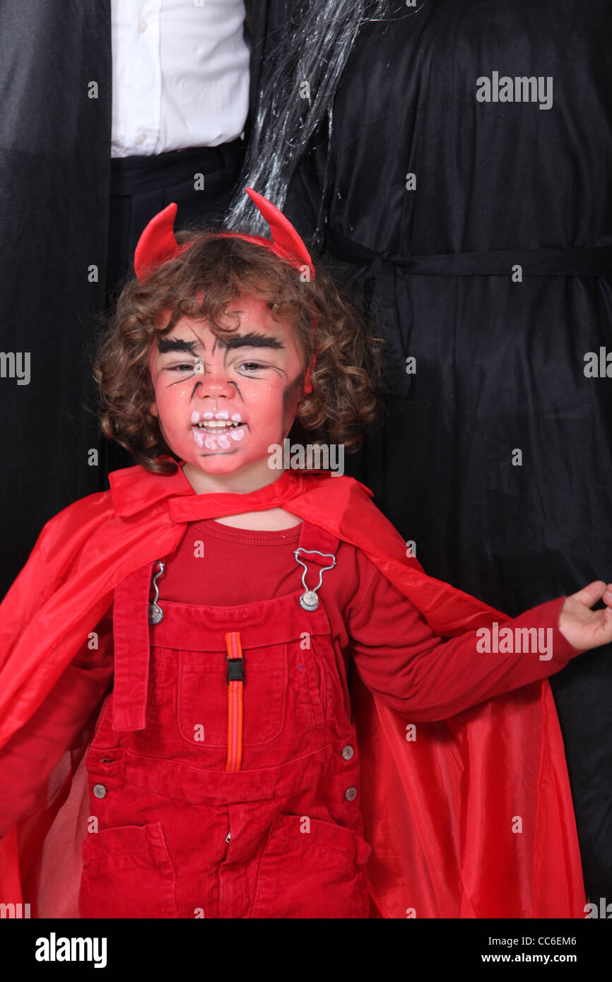 little boy dressed as a devil Stock Photo - Alamy