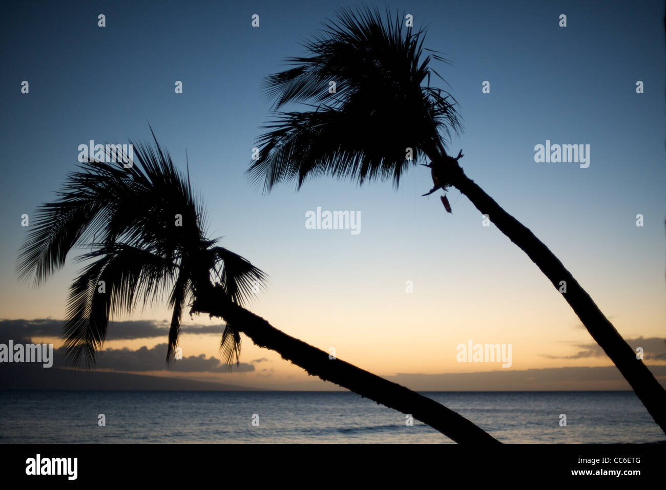 Kaanapali sunset maui hawaii hi-res stock photography and images - Alamy