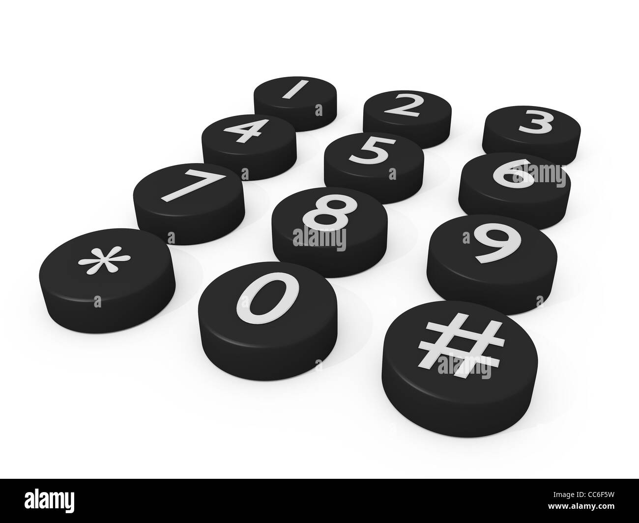 black number button block over white background Stock Photo Alamy