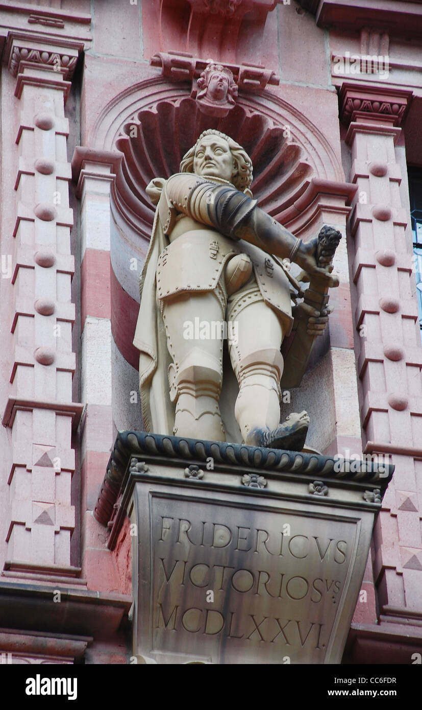 Stone statue, Heidelberg, Germany Stock Photo