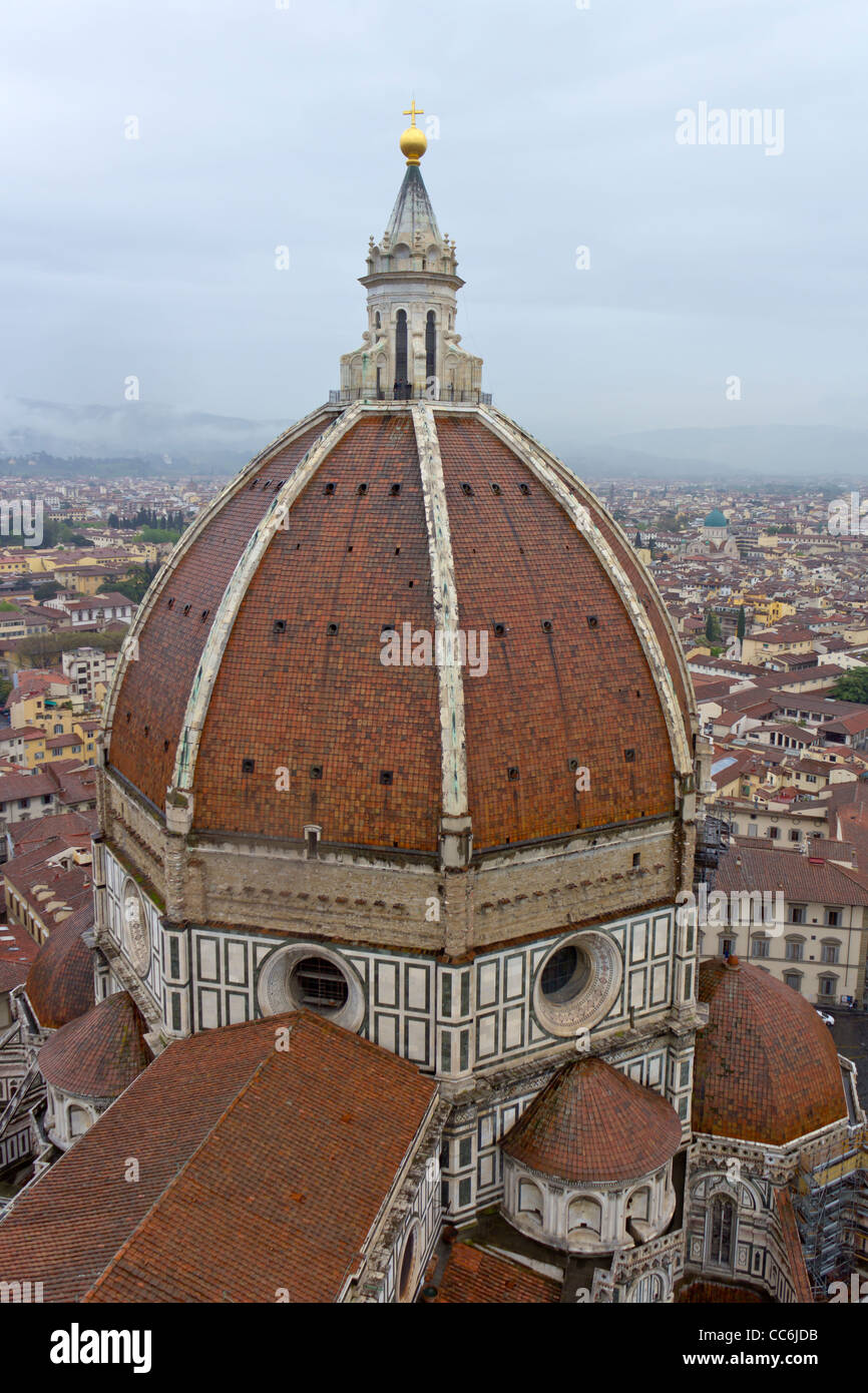 View of dome of Basilica di Santa Maria del Fiore in Florence, from the ...
