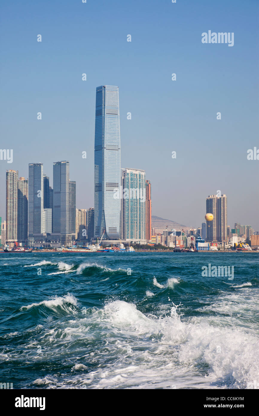 China, Hong Kong, West Kowloon, International Commerce Centre Building (ICC) Stock Photo