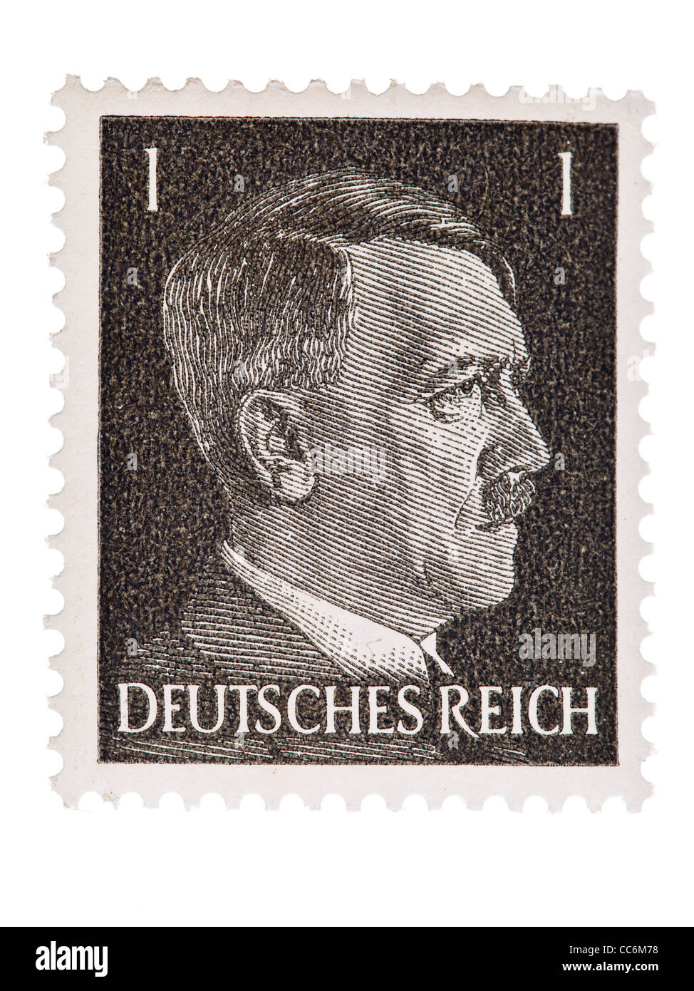 Postage stamp: German Reich, Adolf Hitler, 1941/ 1944, 1 pfennig, mint  condition Stock Photo - Alamy