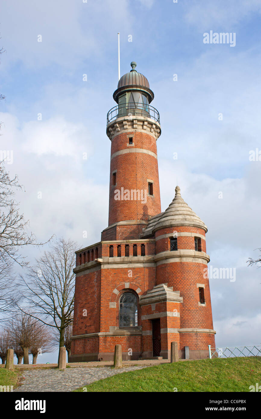 lighthouse Holtenau, Kiel, Schleswig-Holstein, Germany Stock Photo