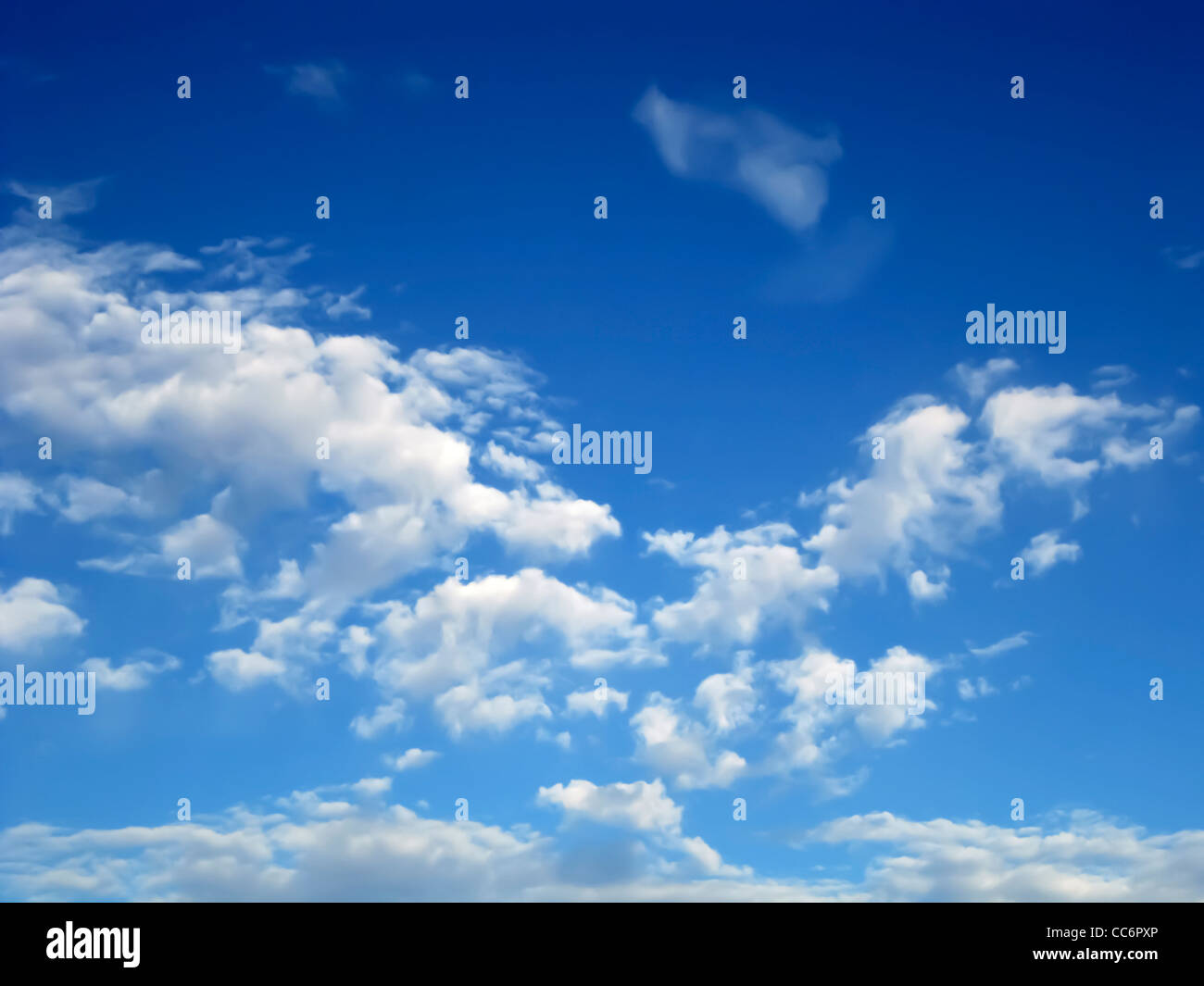 White clouds over blue sky Stock Photo - Alamy