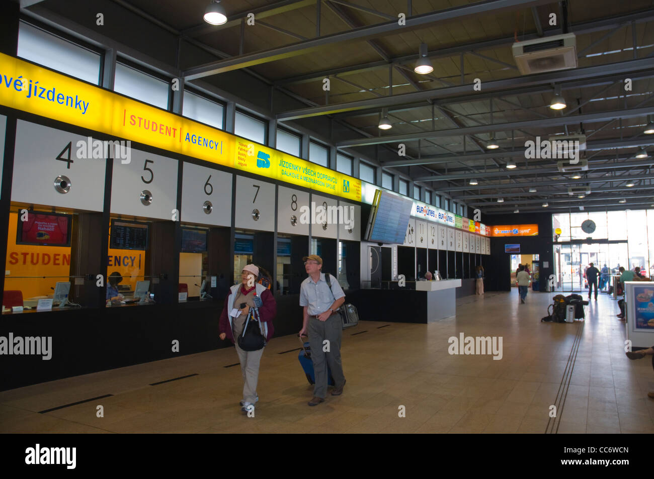 Autobusove Nadrazi the new terminal building from 2010 for long distance buses Prague Czech Republic Europe Stock Photo