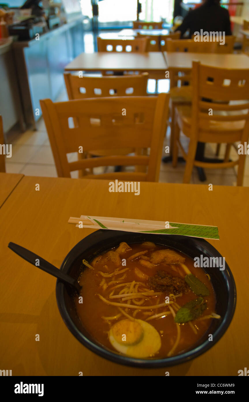 Singapore Laksa seafood soup London England UK Europe Stock Photo Alamy