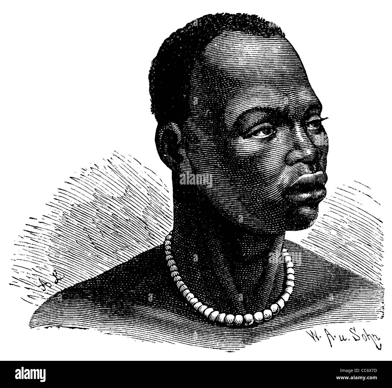 Portrait of an African Man (Schanti), man from Africa Stock Photo