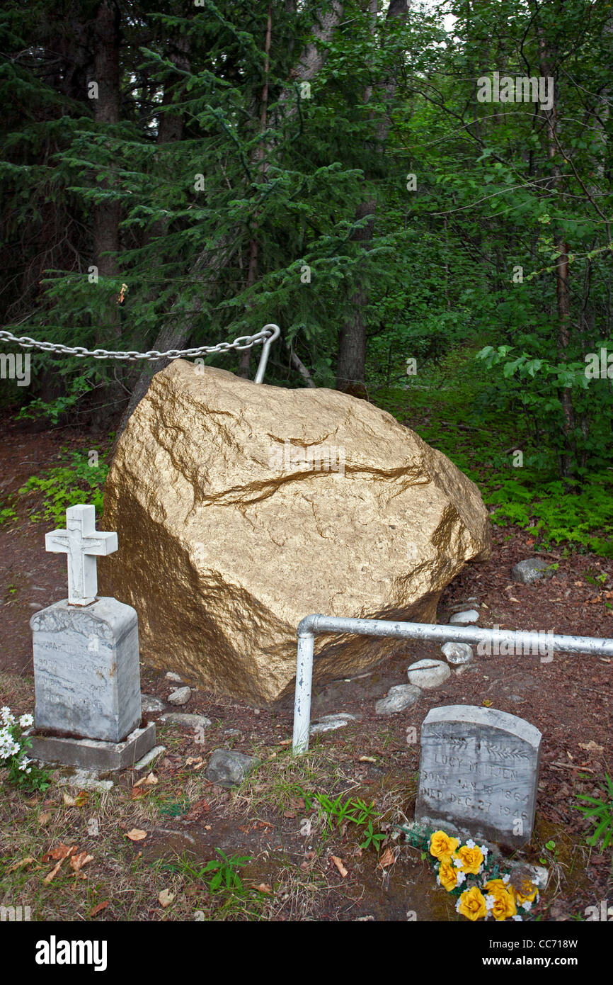 The Gold Rush cemetery. Skagway. Alaska. USA Stock Photo Alamy