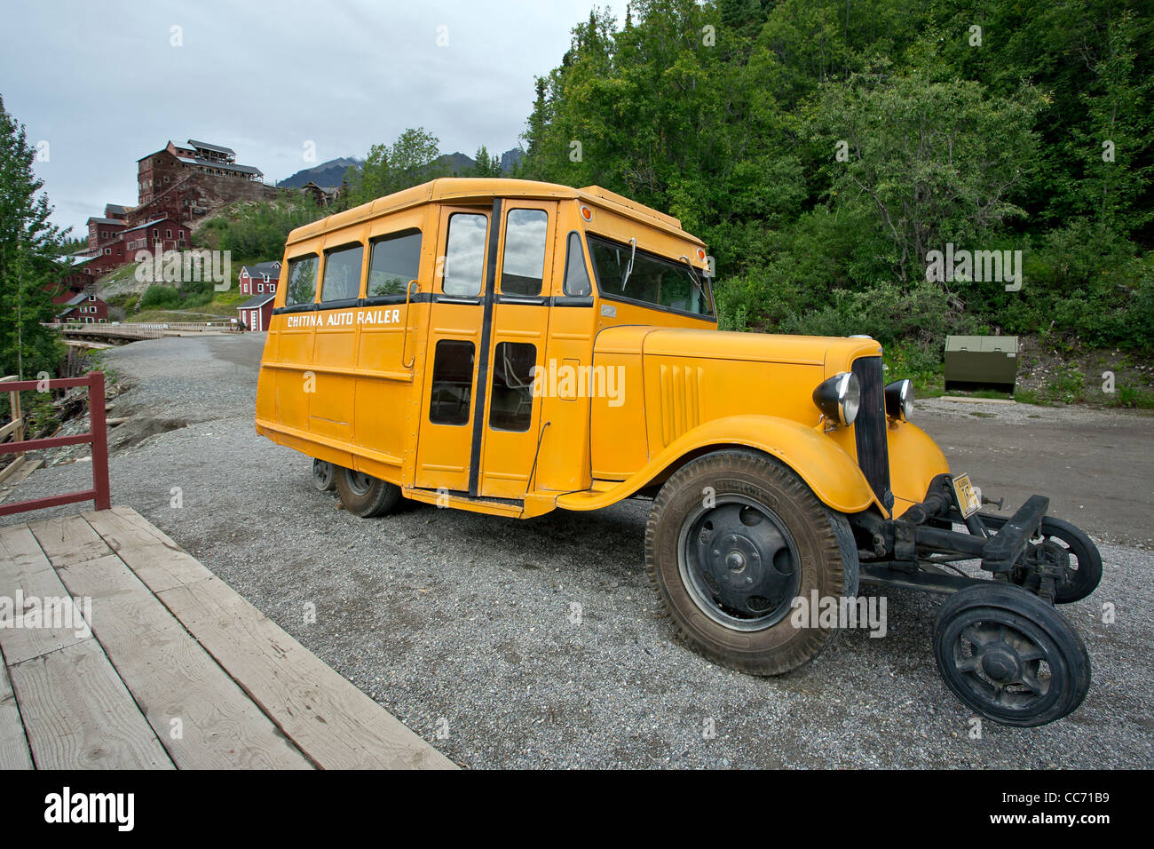 Chitina auto railer. Kennecott copper mine. Alaska. USA Stock Photo